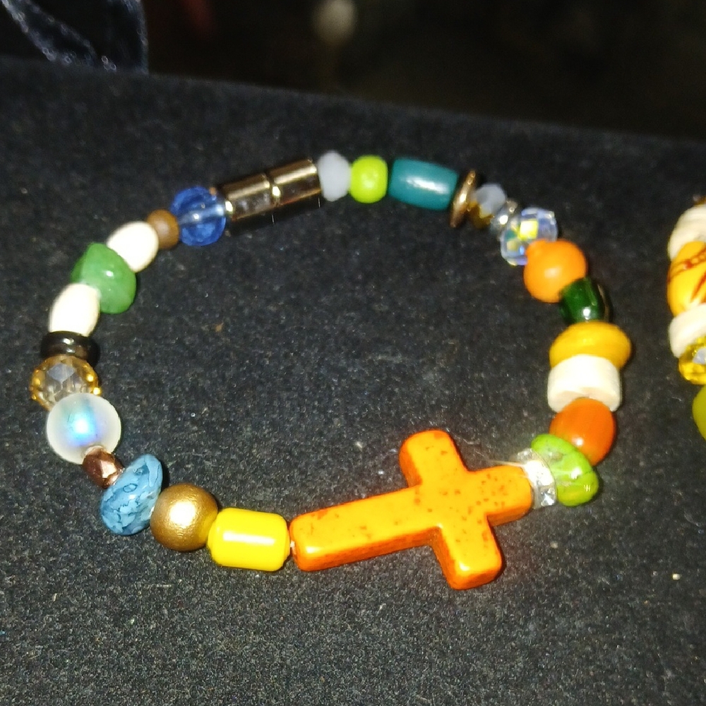 Colorful Beaded Bracelets Set - Picture 3 of 6